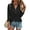 Black, variant on Women's Fashion Spring And Autumn Solid V Neck 3/4 Sleeve Button Casual T Shirt Top Sleeve Shirt Womens Summer T Shirts T Shirts Tops for Women Running Shirt Women Women Athletic T Shirts Stretch