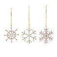 thumbnail image 2 of Melrose Jeweled Metal Snowflake Ornament Set of 12, 2 of 5