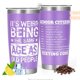 thumbnail image 1 of Taza termo impresa de acero inoxidable de doble cara (20oz), 1 of 2