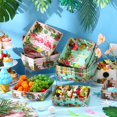thumbnail image 2 of Bandejas para servir comida Uiifan Hawaii Aloha Tropical Paper, 2.3 pulgadas, 2 of 6