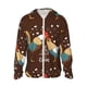 thumbnail image 1 of Balery Rooster And Chicken Sudadera ligera de manga larga con capucha y protección solar UPF 50+ para hombre y mujer, ideal para pesca y running-X-Large, 1 of 7