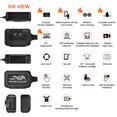 thumbnail image 3 of Unatoiry Motorcycle Camera WiFi USB Power Waterproof Loop Recording Parking Sensor Memory Card Camcorder Motorcycling Recorder, 3 of 6