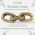 thumbnail image 2 of Wooden Chain Link Decor - Carved from Solid Wood and Great for Table or Desk Decor, 2 of 3