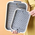 thumbnail image 3 of VONKY Convenient And Practical Drainer With Drip Tray For Neat Kitchen Multifunctional Widely Used blue small, 3 of 6