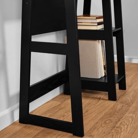 MAINSTAYS QUICK ASSEMBLY DESK, BLACK FINISH