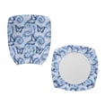 thumbnail image 5 of SCRAWLGOD Butterfly Tie-Dye Blue Elastic Computer Office Chair Cover Comfy Easy to Install Desk Chair Cover Non-Slip Stain Resistant Rotating Chair Slipcover, 2 Piece Sets, 5 of 7