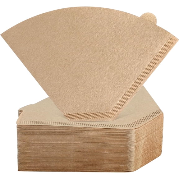 TAVENE 200 Count #4 Cone Coffee Filters, Unbleached 8-12 Cup Size 04 Coffee Filters, No.4 Cone Filters for Ninja, Cuisinart, Pour Over and Drip Coffee Maker, Disposable Natural Paper Filters