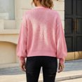 thumbnail image 4 of Cardigan Sweaters for Women Long Sleeve Knitted Sweater Open Front Solid Color Outerwear Coat Tops for Casual Wear, 4 of 4