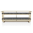 thumbnail image 3 of Furniture of America Meliman Metal 3-Piece Coffee Table Set in Gold and Black, 3 of 15