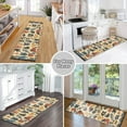 thumbnail image 6 of Yayeee Runner Rug for Bedroom 2'x6' Machine Washable Hallway Non Slip Mat, Red Geometric, 6 of 8