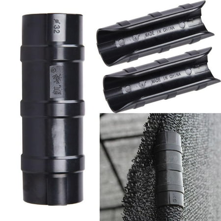 

fankhu 10 Pcs Greenhouse Frame Pipe Tube and Film Clip Clamp Connector Kit 32mm