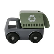 PETSOLA Mini Vehicle Toy Birthday Party Supplies Pretend Play Educational Fine Motor Skills for Ages 3+ Preschool Children Kids Gift Garbage Truck
