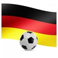 thumbnail image 2 of Football German Flag Wall Mural Decal by Wallmonkeys Vinyl Peel and Stick Graphic (36 in H x 34 in W, 2 of 4