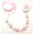 thumbnail image 2 of Button Pacifier Clip with Acrylic Beads, 2 of 4