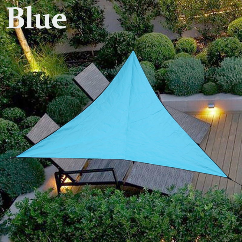 Outsunny 1ft Patio Lawn Shelter Sun Sail Shade Triangle w/ Carrying Bag Green 