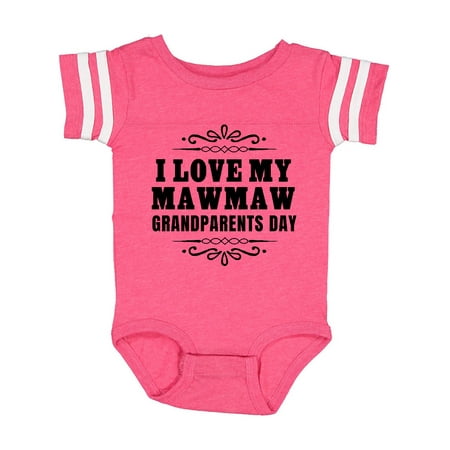 

Inktastic Grandparents Day I Love My Mawmaw Gift Baby Boy or Baby Girl Bodysuit