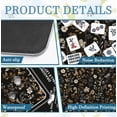 thumbnail image 5 of Vintage Black Wildflower Floral Mahjong Mat 31.5" x 31.5", Non-Slip Noise Reduction Mahjong Table Cover Accessories and Supplies for Dominoes Poker Card Board and Tile Games Gifts, 5 of 5