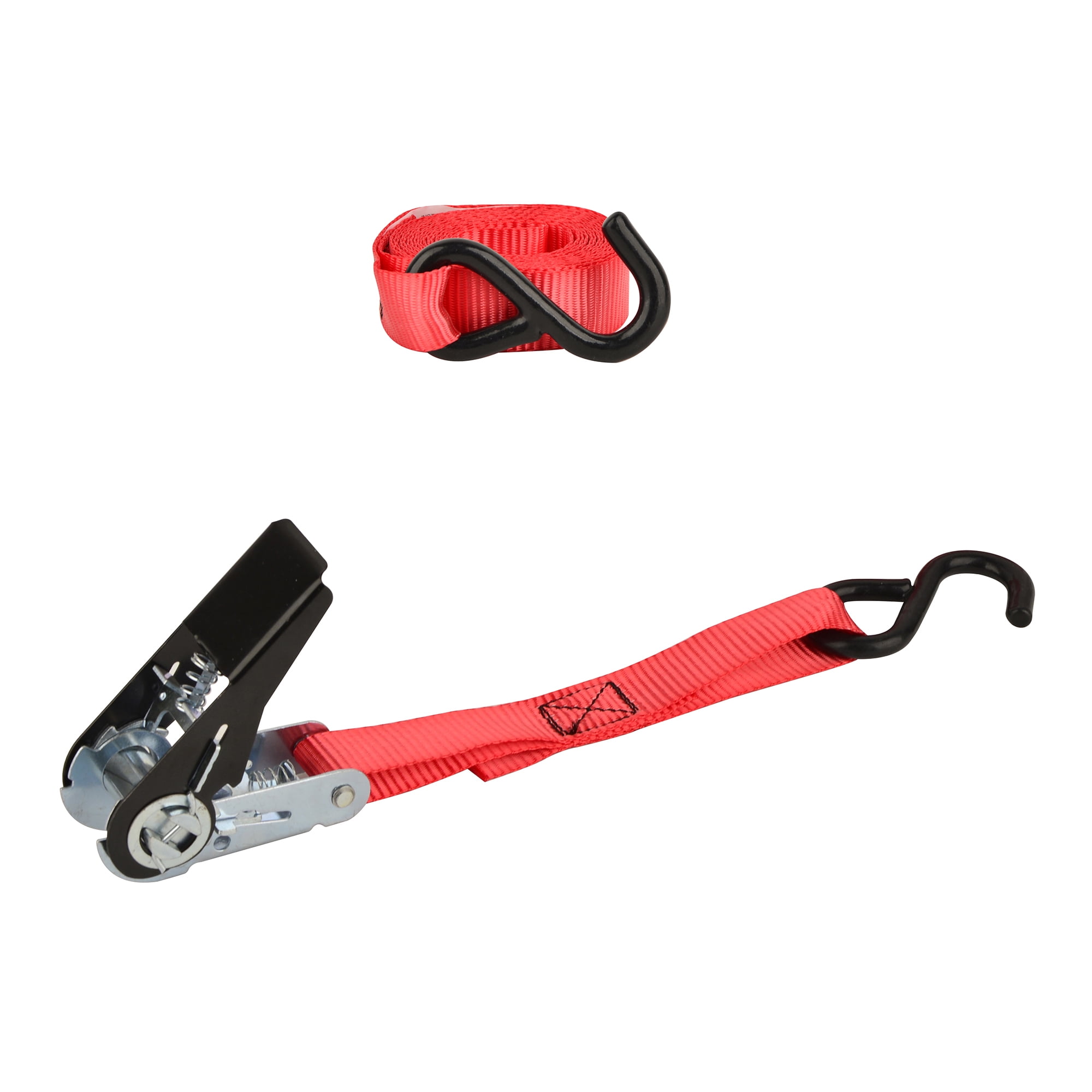 Hyper Tough 1" x 10' Tie-Down Ratchet 300lbs WLL with S hooks 4 Pack