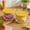 Yellow, variant on Small Glass Storage Bowls with Airtight Lids, 8Oz Leak-Proof Prep Cups, Stackable Custard Bowls for Meal Prep, Dips, & Dessert, Microwave Safe, White