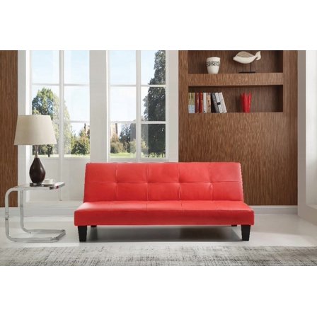 Versatile Red Sofa Bed - Fits Cozy Areas, Quick Setup