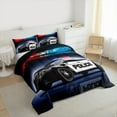 thumbnail image 3 of Manfei Police Car Full Size Comforter Sets,Policeman Vehicle Bedding Comforter Set,Cop Lights Bedding Sets For Boys Girls,Ultra Soft Home Decor Reversible,3 Pieces, 3 of 9