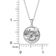 thumbnail image 4 of Connections from Hallmark Stainless Steel Always & Forever Crystal Pendant Necklace with Gift Box, 18" + 2" Extender, 4 of 4