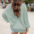 thumbnail image 4 of Mujeres Casual Moda Cómodo Jersey Manga Larga Con Cuello En V Blusas Soild Camiseta Pompotops  FGAJ15272, 4 of 6