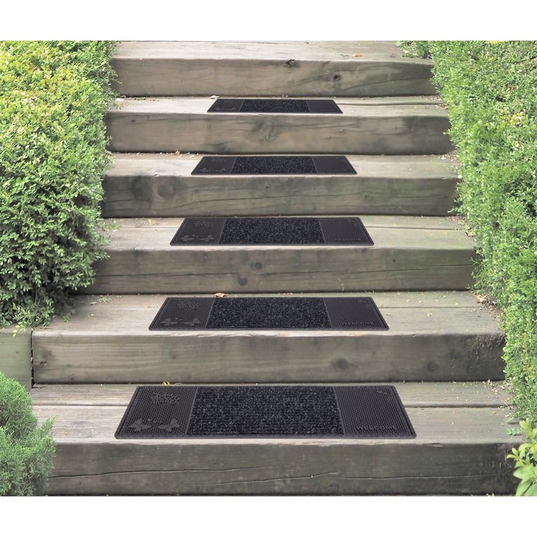 Treads All Weather Outdoor Staircase Mats Rubber Step Cover Non Slip Stair