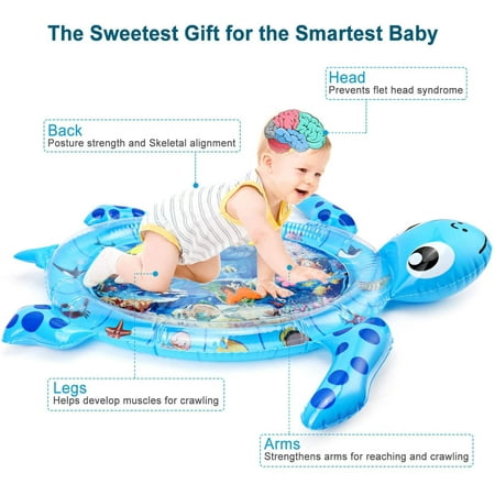 Tesnn Forme De Tortue Tapis D Eau Gonflable Pour Bebe Tapis Eveil Eau Et Poisson Bleu Walmart Canada Tesnn Forme De Tortue Tapis D Eau Gonflable Pour Bebe Tapis Eveil Eau Et Poisson Bleu Walmart Canada