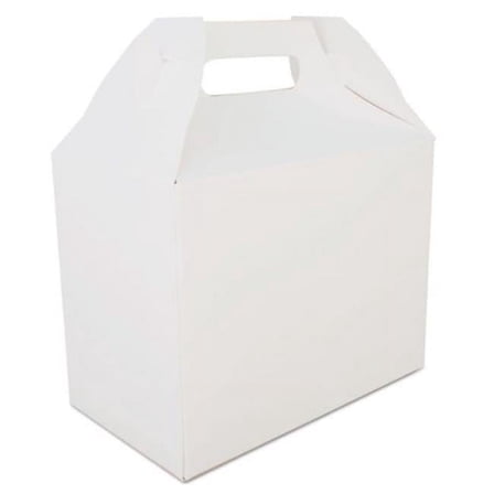 9 x 5 x 7 in. Carryout Barn Boxes, White - Large - 150 Count