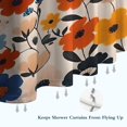 thumbnail image 6 of Pioneer Flower Floral Print Pattern Shower Curtain 36"x72" ,Bathroom Decorative Shower Curtains Set with 12 Hooks,Modern Waterproof Washable Shower Curtain, 6 of 6