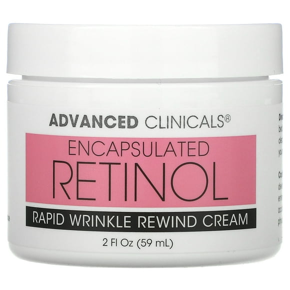 Advanced Clinicals, Encapsulated Retinol, Rapid Wrinkle Rewind Cream, 2 fl oz (59 ml)