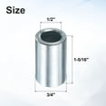 thumbnail image 2 of 10 Packs Galvanized Steel Spacer 1/2" Bore x 3/4" OD x 1-5/16" Length, 2 of 6