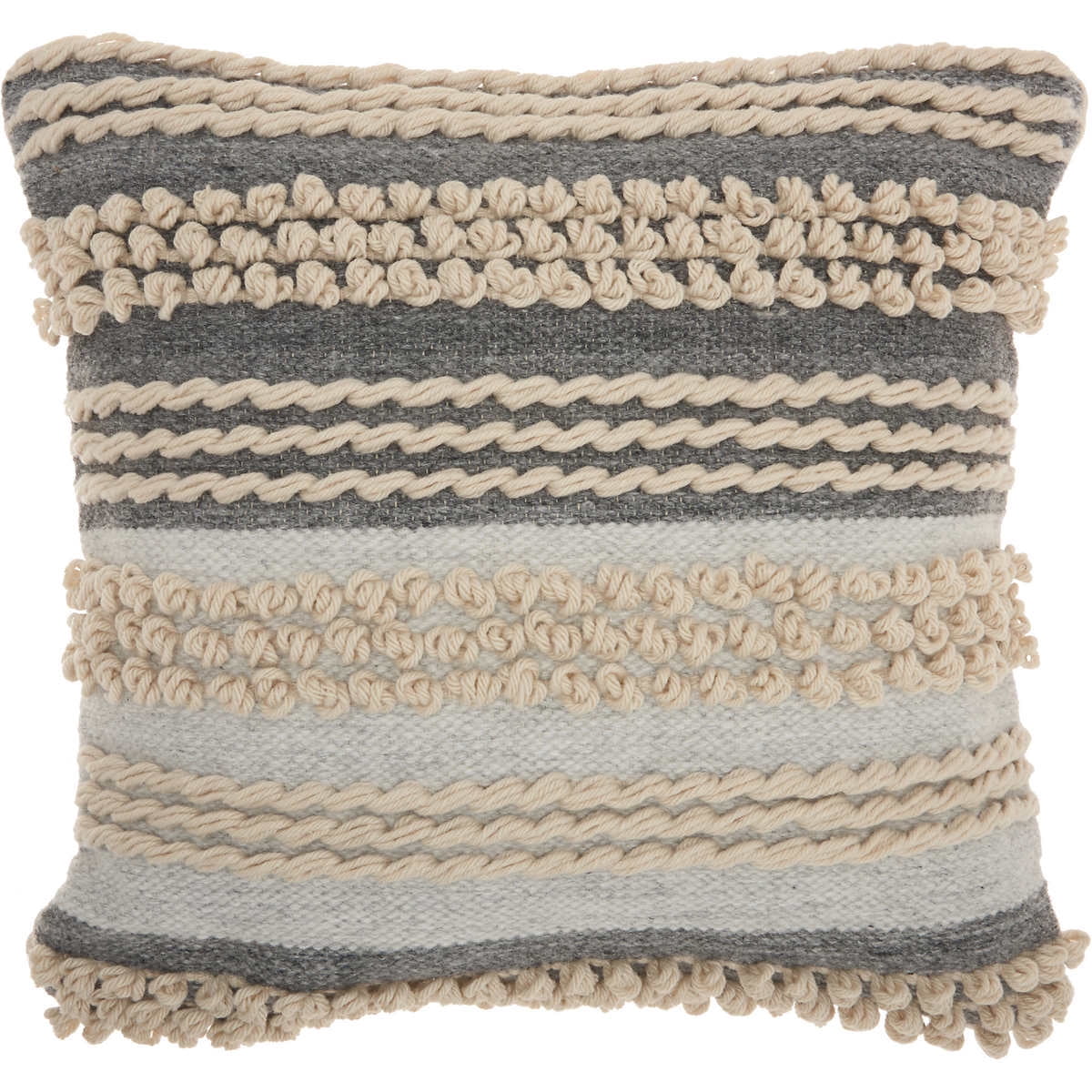 Texture Throw Pillow – Gray - Walmart.com