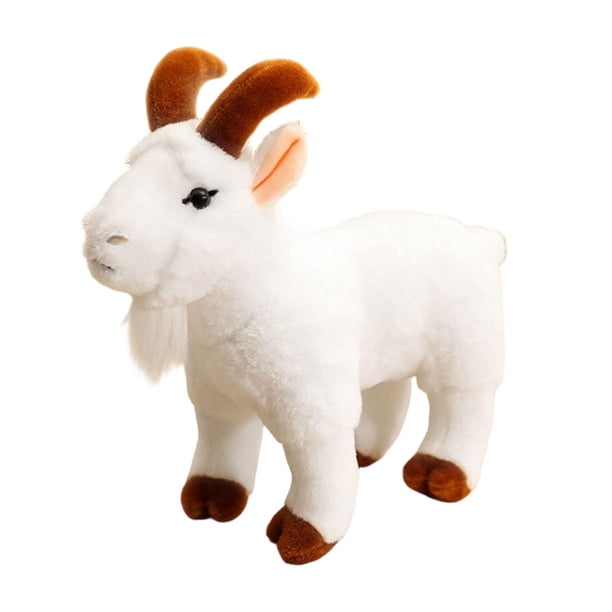 Peluche de animal de peluche, decoración, regalo, actividad, presente, compañero de juegos, peluche de oveja Blanco