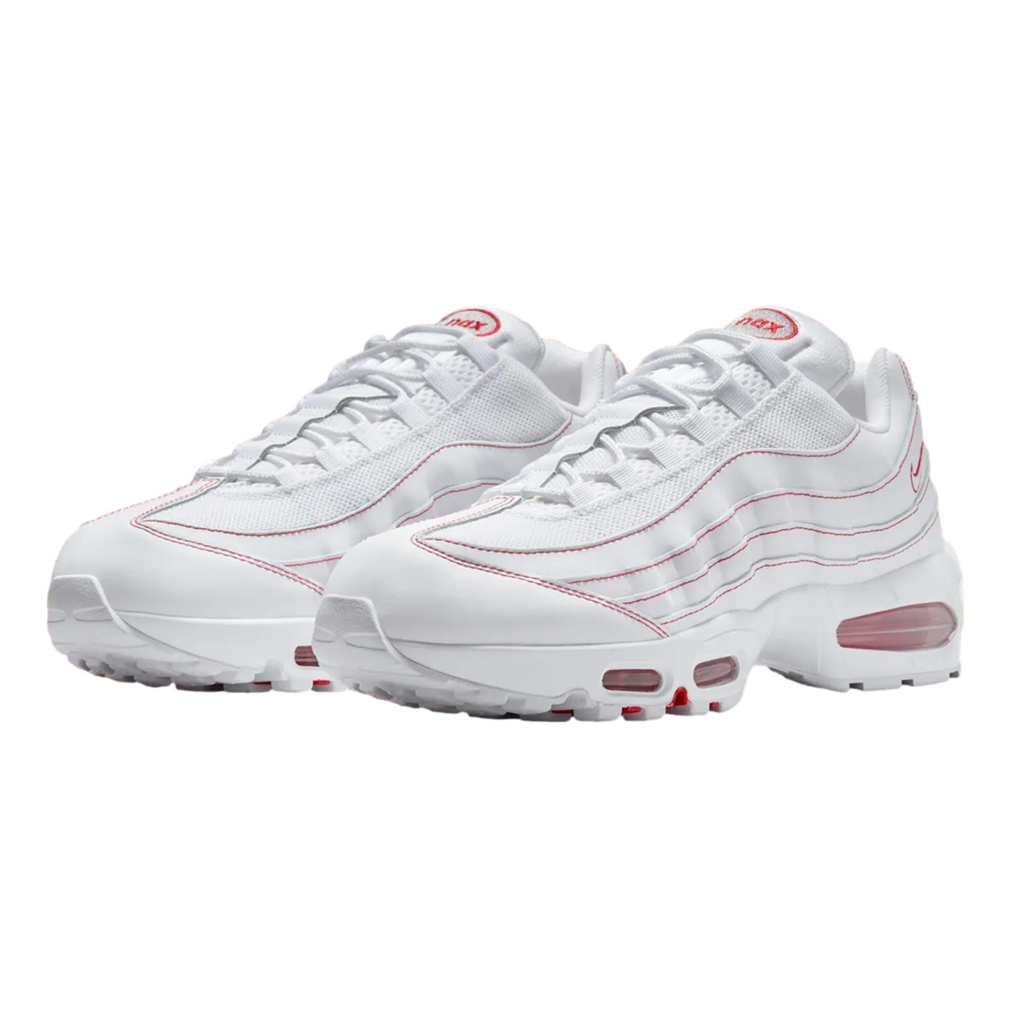 Men's Nike Air Max 95 OG White/White-University Red (IB7936 100) - 8.5