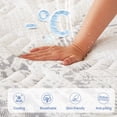 thumbnail image 3 of FOLVUTY Queen Mattress 12" Cooling Hybrid Mattress in a Box, Gel Memory Foam Mattress with 7-Zone Support, Individually Wrapped Pocket Coils, Medium, 3 of 15