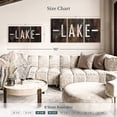 thumbnail image 4 of Elephant Stock Lake Direction Wall Sign Wall Art - Horizontal Multi Panel Canvas - Living Room Wall Decor - Wall Signs Multi Panel - Brown And Black Decor - 56" x 27", 4 of 8