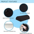 thumbnail image 3 of Footrest Under Desk Ergonomic Massage Footrest, Suitable For Home Office. (black), 3 of 5