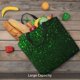 thumbnail image 5 of Fotbe Green Sparkling Bolsa Tote con Estampado para Mujer, Bolsos con Cremallera, Bolsa de Hombro Casual de Gran Capacidad con Bolsillos Internos, 5 of 7