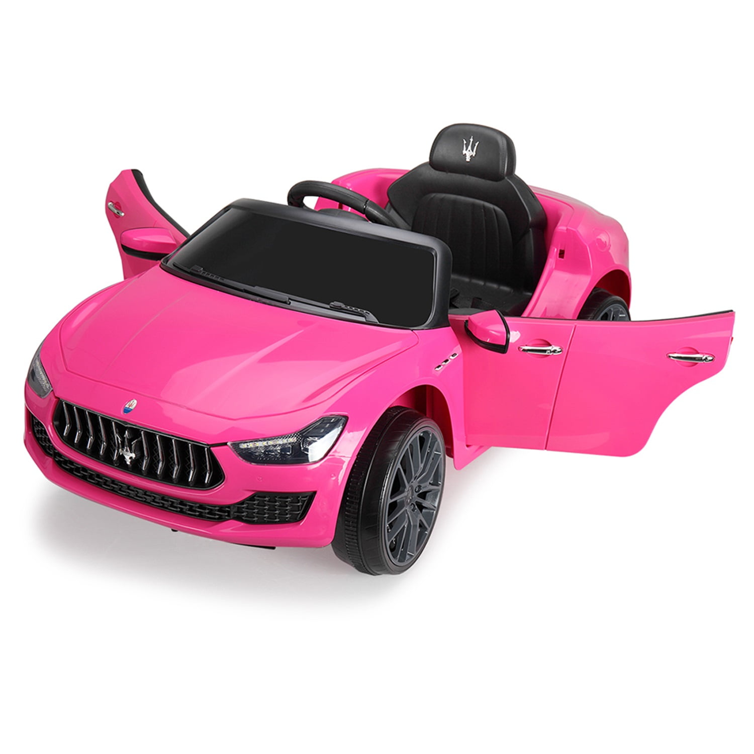 CIPACHO 12V Kids Ride On Car with 2.4G Remote Control,Battery Powered Electric Ride On Vehicle Double Doors, Pink