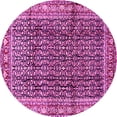 thumbnail image 1 of Ahgly Company Indoor Round Persian Pink Traditional Area Rugs, 4' Round, 1 of 4