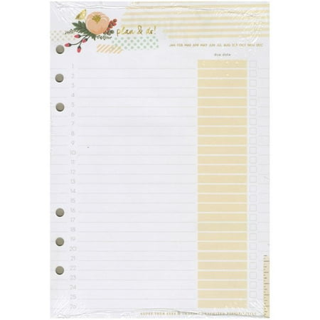 Color Crush A5 Personal Planner Double - Sided Inserts 6/Pkg - Lists To (Best A5 Planner Inserts)