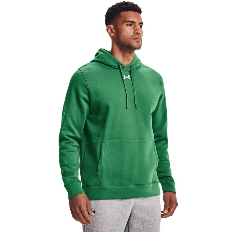 Under Armour Men's Hustle Fleece Hoodie KELLY GREEN | WHITE LG