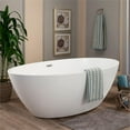 thumbnail image 5 of Altair Design Jolie 55" x 32" Freestanding Soaking Acrylic Bathtub in White, 5 of 15
