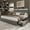 Grey, variant on Breltam Velvet Upholstered Bed with Storage Drawers, King Size Platform Bed with LED Lights & Charging Station&Storage Shelves, Beige