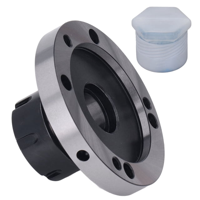 Collet Chuck, Collet Chuck base redonda 7 orificios de montaje para torno de fresado CNC, 100 mm de diámetro