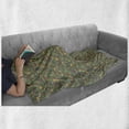 thumbnail image 6 of Acorn Soft Flannel Fleece Throw Blanket, Vintage Style Foliage Elements from Wilderness Organic Woodland Pattern Ornamental, Cozy Plush for Indoor and Outdoor Use, 60" x 80", Multicolor, by Ambesonne, 6 of 6