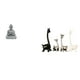 thumbnail image 1 of Estatua de mono, estatua de jirafa de cerámica, estatua de alce y ciervo, escultura de animal de arenisca, adorno artístico adecuado para sala de esta, 1 of 8