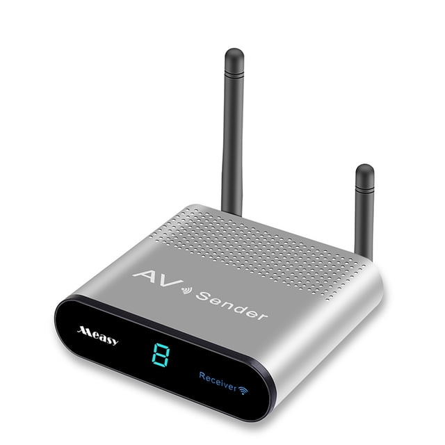 Graflsoa AV230 2.4GHz Wireless AV Transmitter & Receiver Kit with IR Remote, 300m Range, Multi-Channel Support for DVD, DVR, CCTV, IPTV, and More